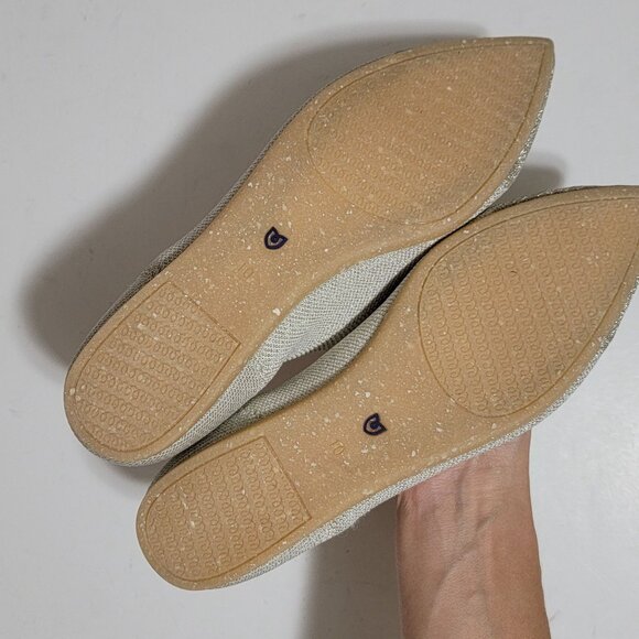 NEW Rothys The Point Flats Womens 10 Shimmer Soft Comfy Chic Contemporary Fairy - Picture 7 of 8